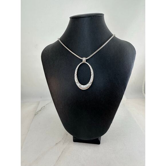 Brighton swinging sixties Retired Necklace Oval Swarovski Pendant Preowned - Picture 1 of 6